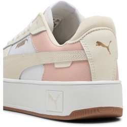 PUMA Carina Street Plateau Sneaker Damen 42 - PUMA white/alpine snow/frosted ivory 38.5