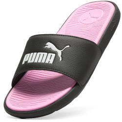 PUMA Cool Cat 2.0 Badelatschen Damen 01 - PUMA black/PUMA white/pale pink 37
