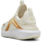 PUMA Softride Enzo 5 Metallic Laufschuhe Damen 02 - warm white/puma gold/puma black 42