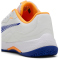 PUMA Nova Smash Padelschuhe Kinder 01 - PUMA white/vivid blue/safe lake/heat fire 38.5