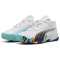 PUMA Nova Elite Padelschuhe 02 - PUMA white/PUMA black/vivid blue/heat fire 40