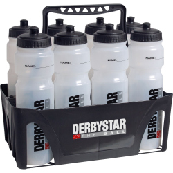 DERBYSTAR Trinkflaschen Set 8x 0.5l Flaschen + Halter