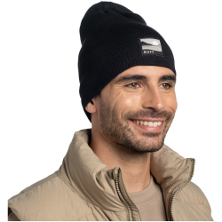 BUFF Knitted Beanie 999 - lilon long black