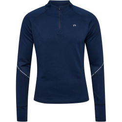 newline Power 1/2-Zip Midlayer Lauftop 7239 - black iris 2 S