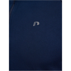 newline Power 1/2-Zip Midlayer Lauftop 7239 - black iris 2 S