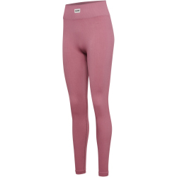 hummel hmlPULSE Seamless Rib Mid-Waist Leggings Damen 3184 - wistful mauve S