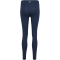 hummel hmlPULSE Logo Mid-Waist Leggings Damen 8248 - dress blue melange XS
