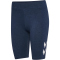 hummel hmlPULSE Logo kurze Mid-Waist Leggings Damen 8248 - dress blue melange XS