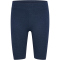 hummel hmlPULSE Logo kurze Mid-Waist Leggings Damen 8248 - dress blue melange XS
