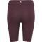 hummel hmlPULSE Logo kurze Mid-Waist Leggings Damen 8035 - fudge melange XS