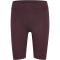 hummel hmlPULSE Logo kurze Mid-Waist Leggings Damen 8035 - fudge melange XS