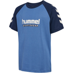 hummel hmlJR Logo T-Shirt Kinder 7379 - dutch blue 104