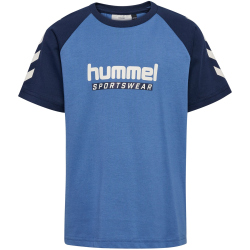 hummel hmlJR Logo T-Shirt Kinder 7379 - dutch blue 104