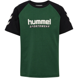 hummel hmlJR Logo T-Shirt Kinder 6195 - dark green 104