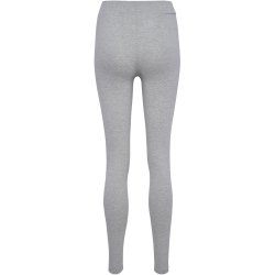 hummel hmlELEMENTAL High-Waist Baumwoll Leggings Damen 2006 - grey melange S