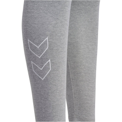 hummel hmlELEMENTAL High-Waist Baumwoll Leggings Damen 2006 - grey melange S