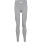 hummel hmlELEMENTAL High-Waist Baumwoll Leggings Damen 2006 - grey melange S