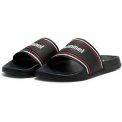 hummel Pool Slide Retro Badelatschen 2287 - black/white/red 37