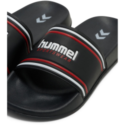 hummel Pool Slide Retro Badelatschen 2287 - black/white/red 37