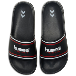 hummel Pool Slide Retro Badelatschen 2287 - black/white/red 37