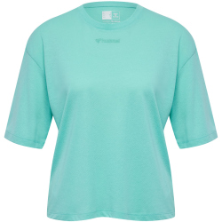 hummel hmlMT Vanja Boxy T-Shirt Damen 7469 - pool blue XS