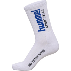 3er Pack hummel hml lange Sportsocken 9353 - white/barbadoscherry/eden/skyd 46-48