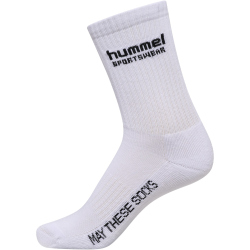 3er Pack hummel Sportsocken 9347 - white/paprika 46-48