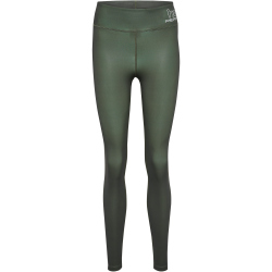 hummel hmlTE FUNDAMENTAL Mid-Waist Leggings Damen 6426 - climbing ivy S