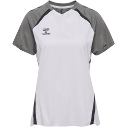 hummel hmlLEAD 2.0 Poloshirt Damen 9396 - white/steel...