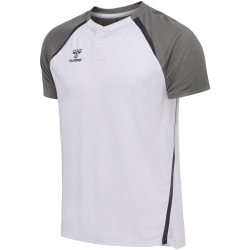 hummel hmlLEAD 2.0 Poloshirt Herren 9396 - white/steel...