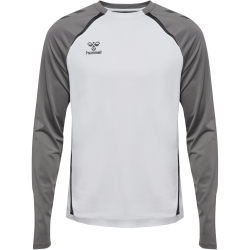 hummel hmlLEAD 2.0 Crew Sweatshirt Herren 9396 - white/steel gray M