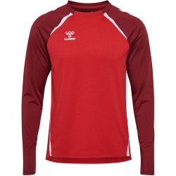 hummel hmlLEAD 2.0 Crew Sweatshirt Herren 3713 - true red/maroon S