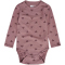 hummel hmlBAMBO langarm Strampelanzug Kinder 8719 - twilight mauve 62