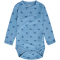 hummel hmlBAMBO langarm Strampelanzug Kinder 7249 - blue shadow 62