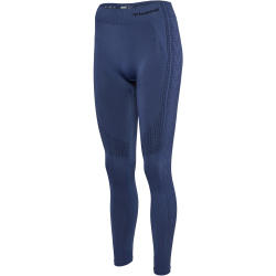hummel hmlSHAPING Seamless Mid Waist Tights Damen 7507 - blue indigo S