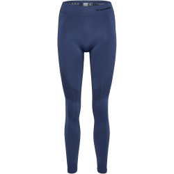 hummel hmlSHAPING Seamless Mid Waist Tights Damen 7507 - blue indigo S