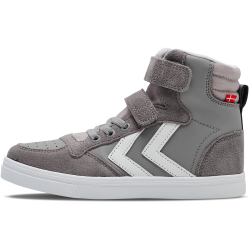 hummel Slimmer Stadil Leder High-Top Sneaker Kinder 1307 - alloy 27