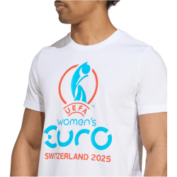adidas Women Euro 25 Official Emblem T-Shirt Herren
