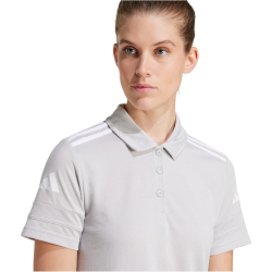 adidas Squadra 25 Baumwoll Poloshirt Damen JY3409 - team light grey/white XXS