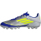 adidas F50 League Messi AG Fußballschuhe JR8057 - silver met./solar yellow/lucid blue 42