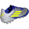adidas F50 League Messi AG Fußballschuhe JR8057 - silver met./solar yellow/lucid blue 42
