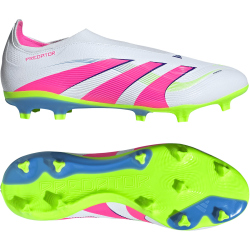 adidas Predator League Laceless FG/MG Fußballschuhe ID3861 - cloud white/lucid pink/lucid lemon 43 1/3