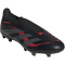 adidas Predator League Laceless FG/MG Fußballschuhe ID3858 - core black/grey four/lucid red 44 2/3
