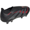 adidas Predator League Laceless FG/MG Fußballschuhe ID3858 - core black/grey four/lucid red 44 2/3