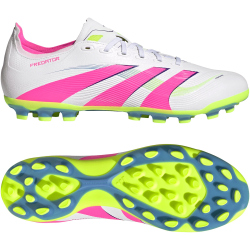 adidas Predator League 2G/3G AG Fußballschuhe ID3836 - cloud white/lucid pink/lucid lemon 40 2/3