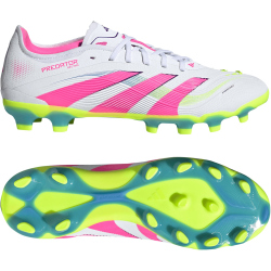 adidas Predator Pro MG Fußballschuhe ID3826 - cloud white/lucid pink/lucid lemon 42 2/3