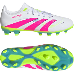 adidas Predator League MG Fußballschuhe Kinder ID3794 - cloud white/lucid pink/lucid lemon 38 2/3