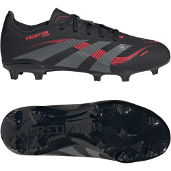 adidas Predator League FG/MG Fußballschuhe Kinder ID3749 - core black/grey four/lucid red 35