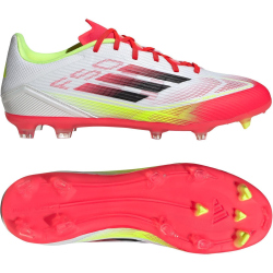 adidas F50 League FG/MG Fußballschuhe IE1289 - cloud white/core black/solar yellow 46 2/3