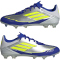 adidas F50 League FG/MG Fußballschuhe IH0918 - silver met./solar yellow/lucid blue 42 2/3
